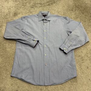 Ben Sherman Dress Shirt Mens 16.5 34/35 Blue Cotton Button Down Classic Workwear